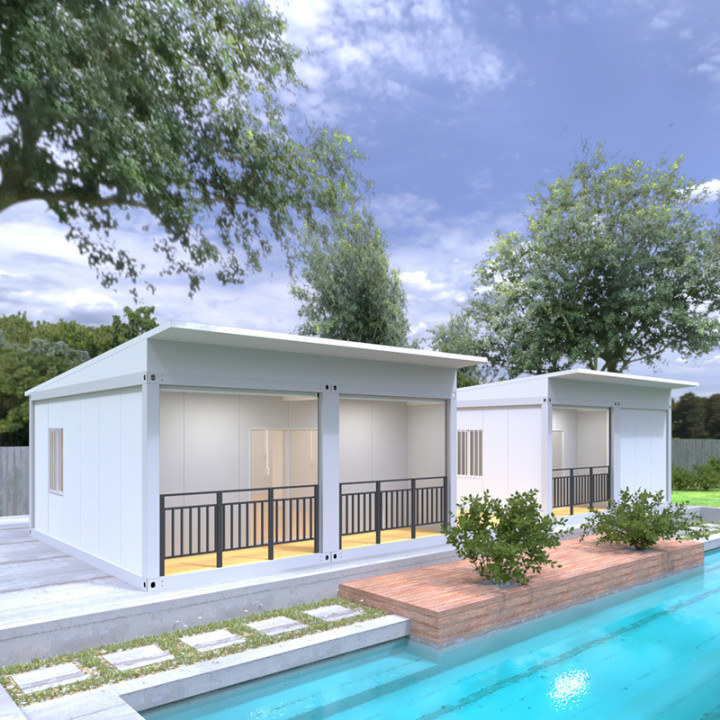 Two Combination Modern House With Roof