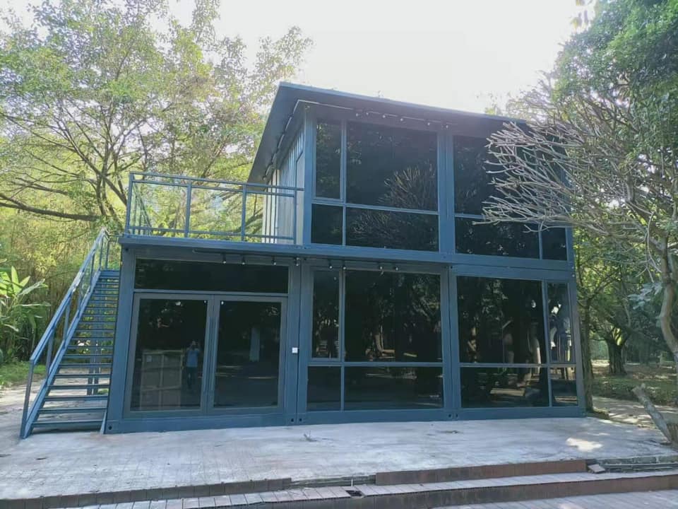 Detachable Container Two Floor Glass Wall Office